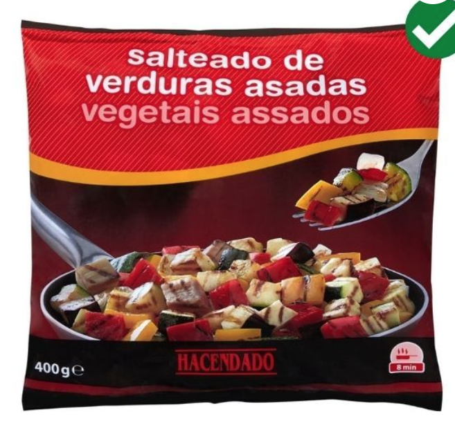 Verduras asadas con sardinas en escabeche.